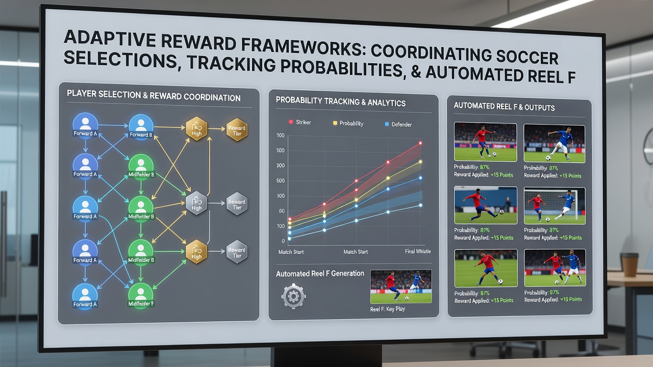 Data flow diagram showing reward coordination between soccer, racing, and slot modules on mobile devices