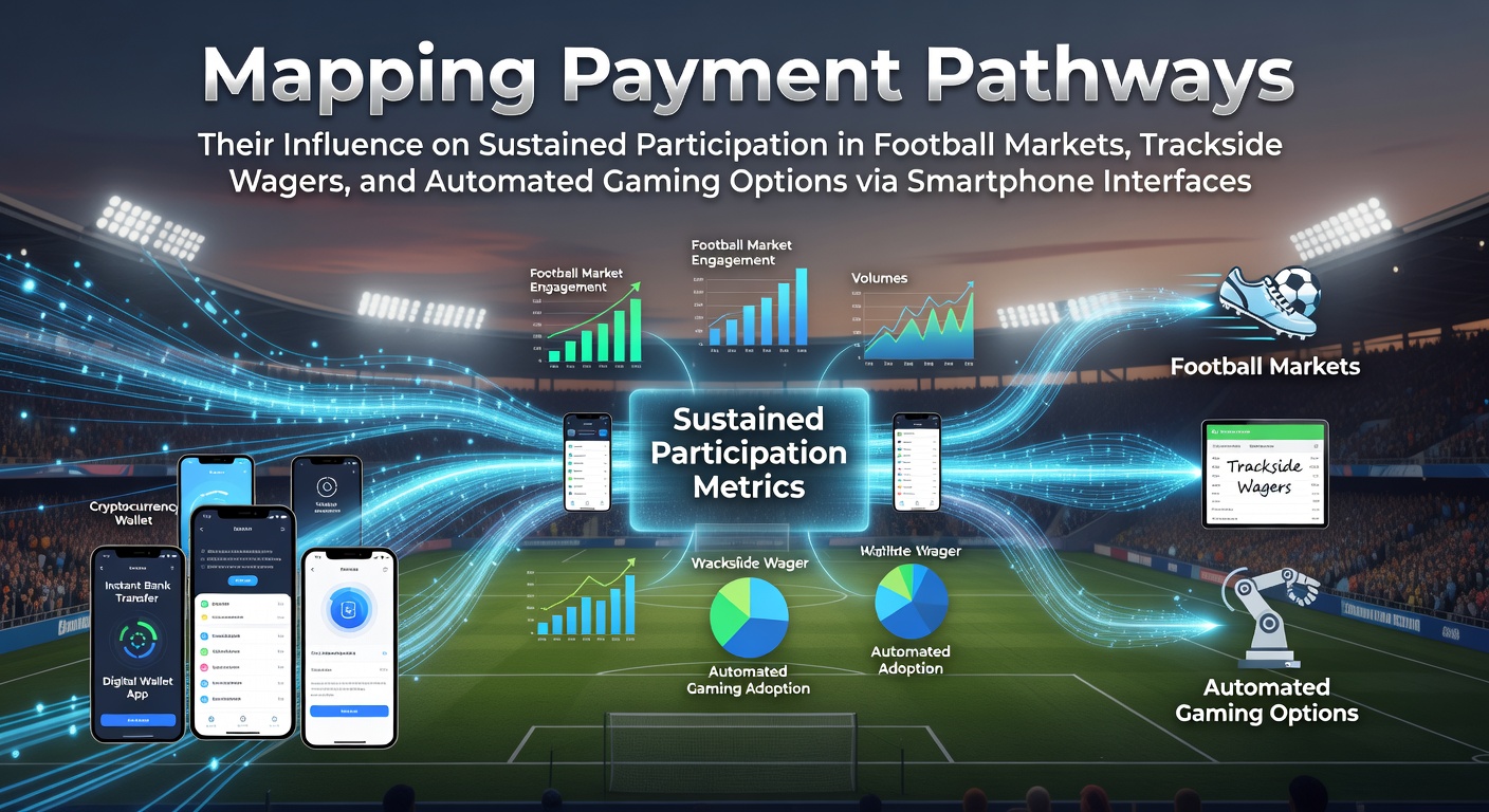 Diagram showing various digital payment pathways connecting football betting, horse racing wagers, and mobile casino games on smartphone screens