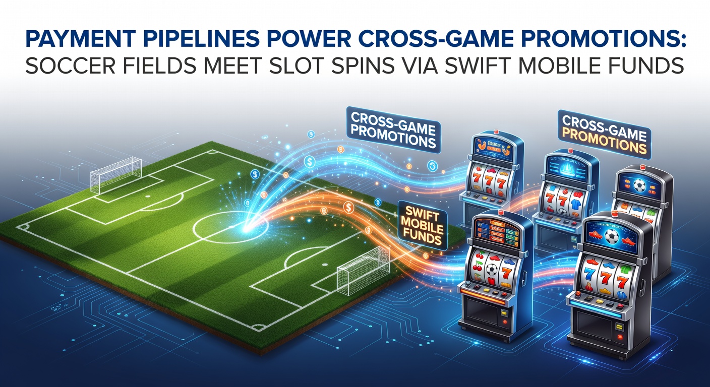 Mobile phone screen displaying soccer match odds alongside slot game reels, with a swift payment confirmation overlay