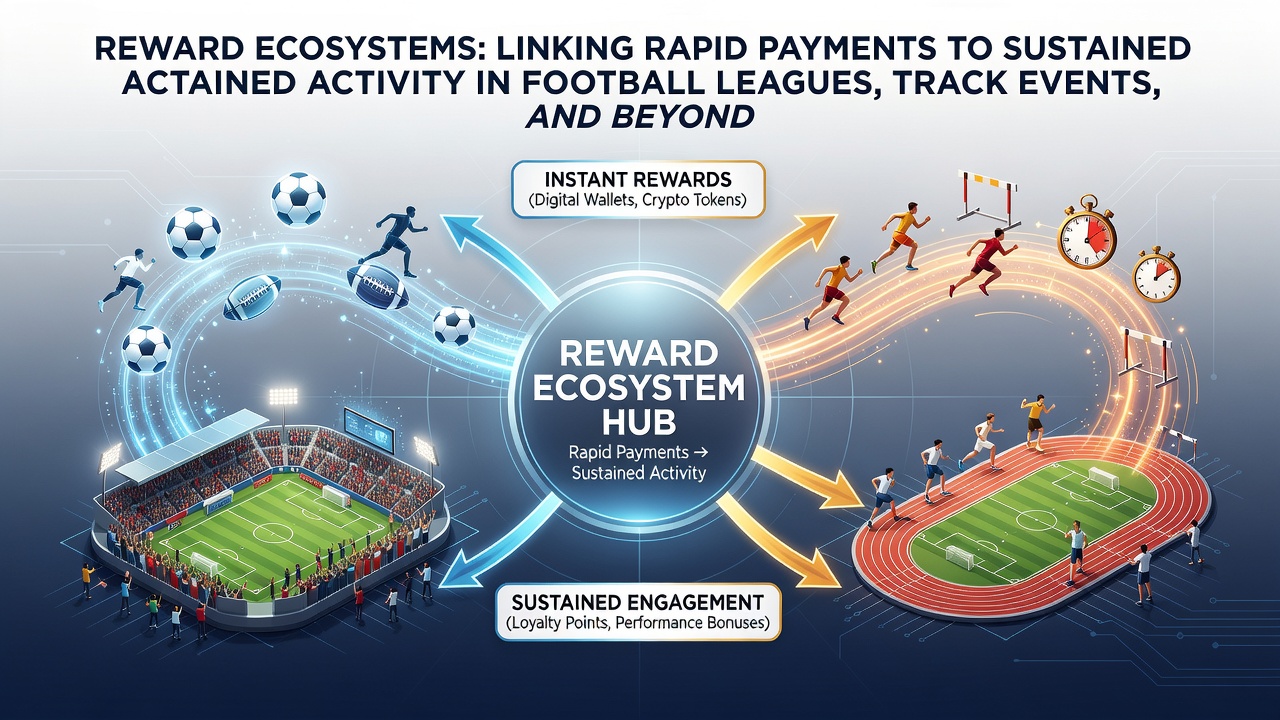 Sustained activity patterns in football, track events, and casino gaming through linked reward systems