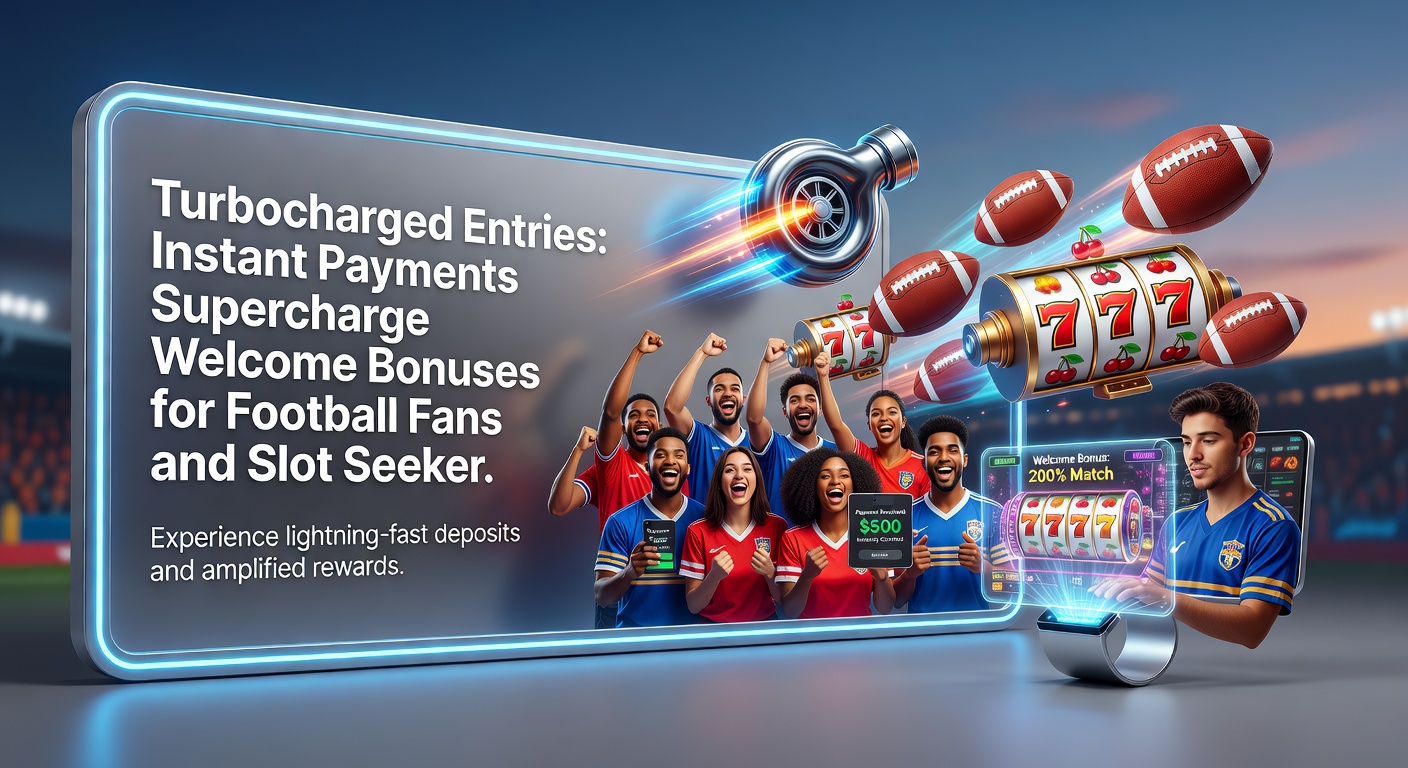 Vibrant scene of a smartphone screen displaying instant deposit confirmation alongside football match highlights and colorful slot wins